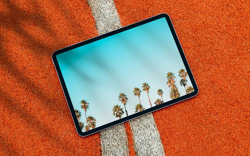 Concept image of a larger iPad tablet