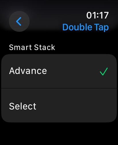 Customization options for double-tap actions