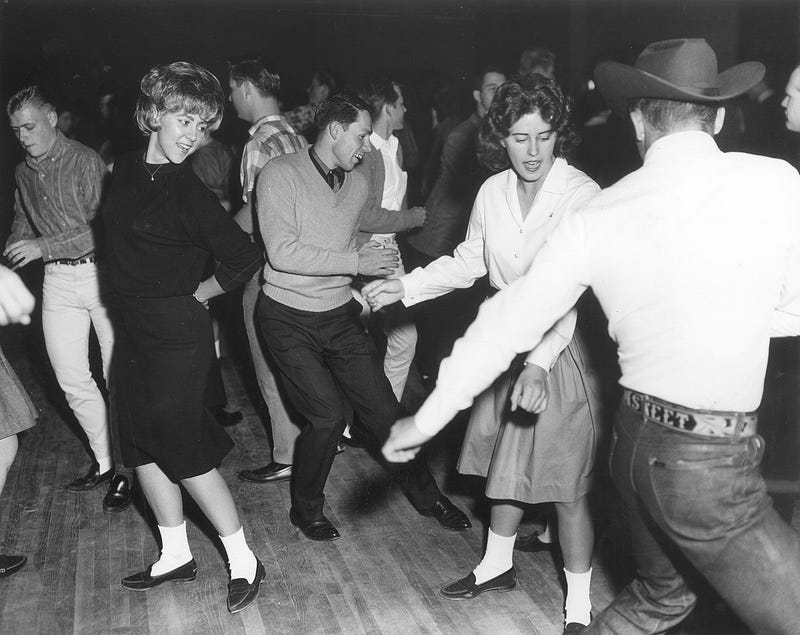 Student dance in the 1960s