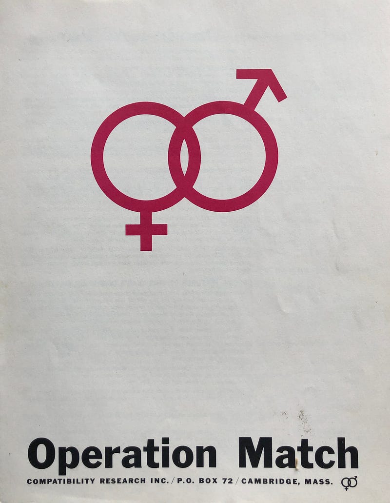 Operation Match questionnaire cover