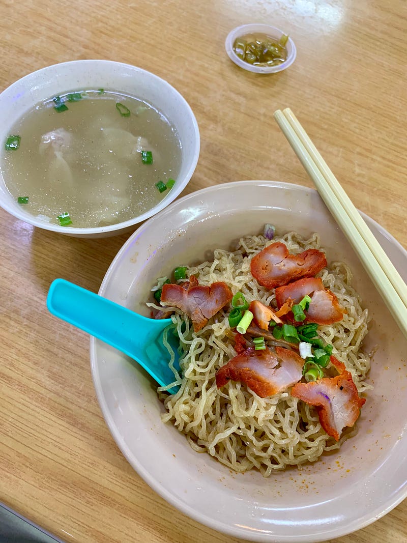 Delicious wanton mee from Jalan Kuning stall