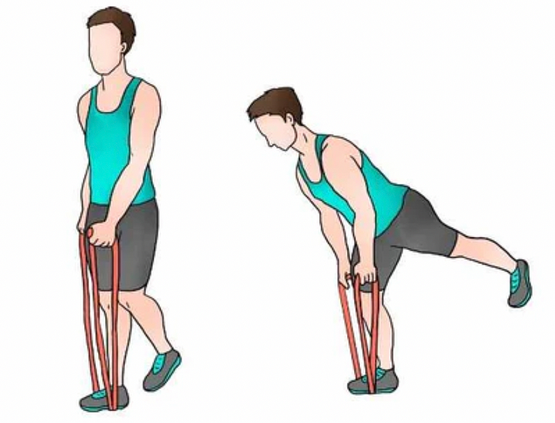 Demonstration of Ipsilateral Romanian Deadlift