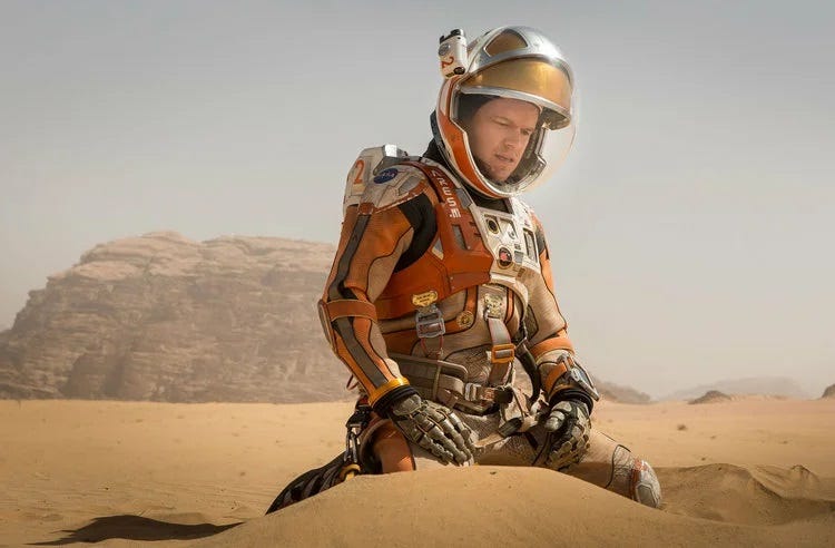 Scene from the movie "The Martian"