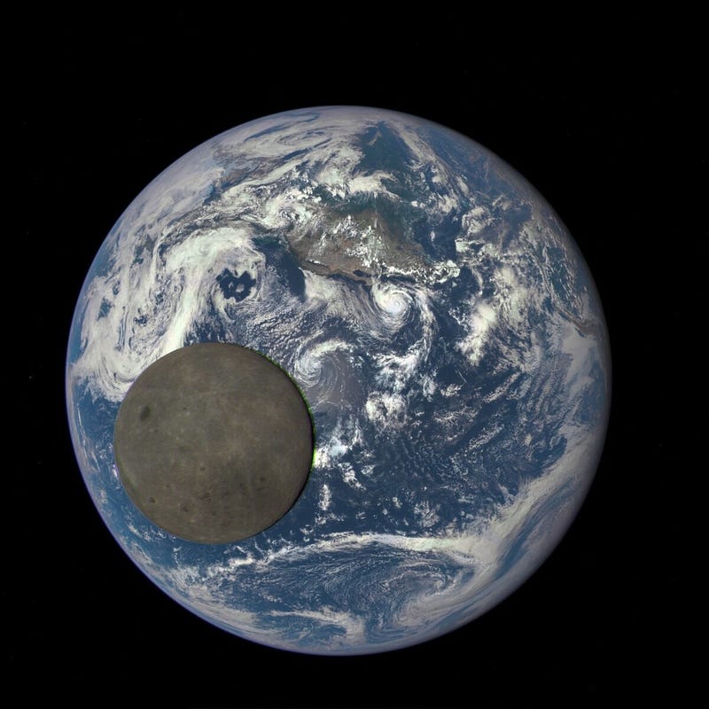 NASA's DSCOVR captures the Moon's transit across Earth