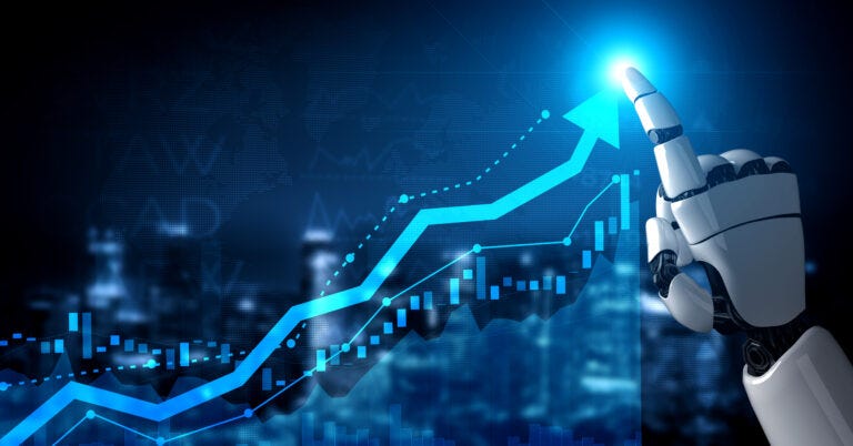 Tech stock performance graph