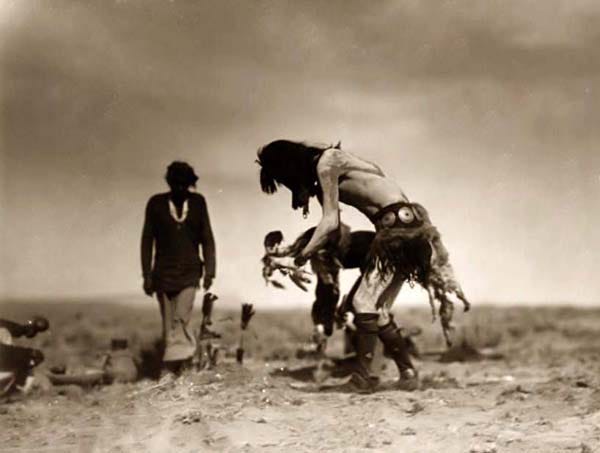 Traditional rain dance ceremony