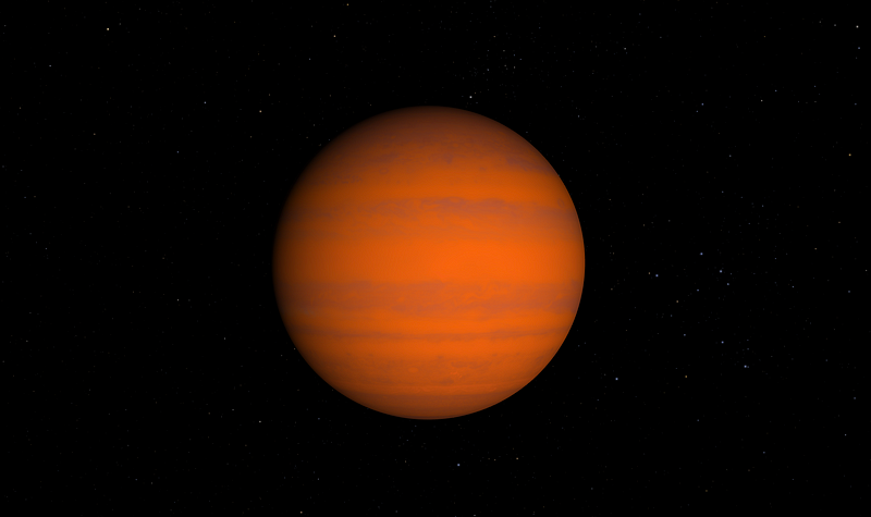 Illustration of WASP-69b from NASA’s exoplanet catalogue.