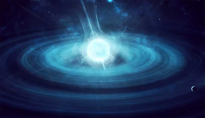 Artistic representation of a neutron star