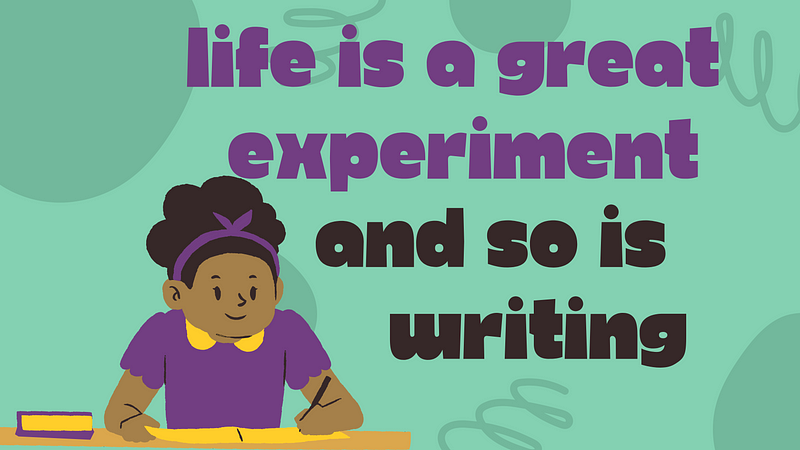 Creative experimentation in writing