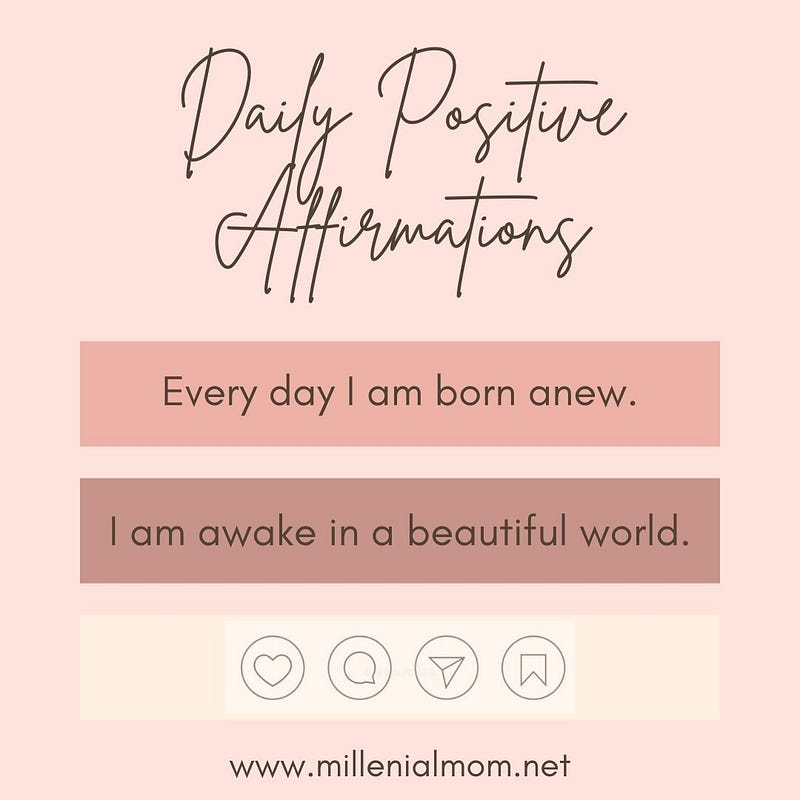 Daily Affirmations for a Fresh Start