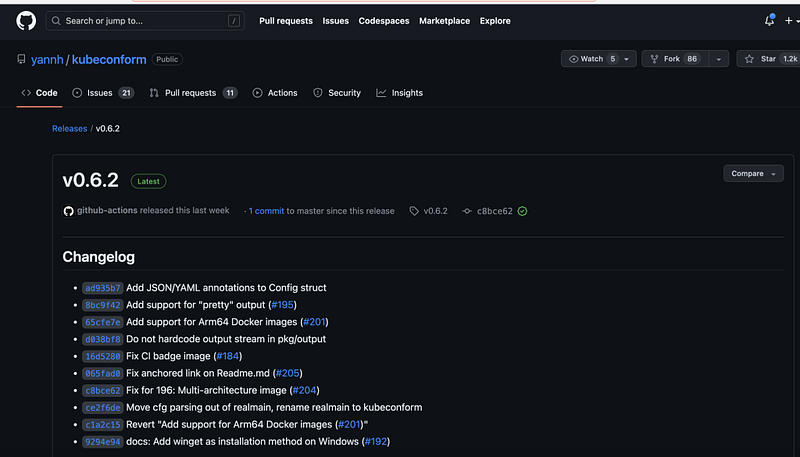 Installation process for Kubeconform