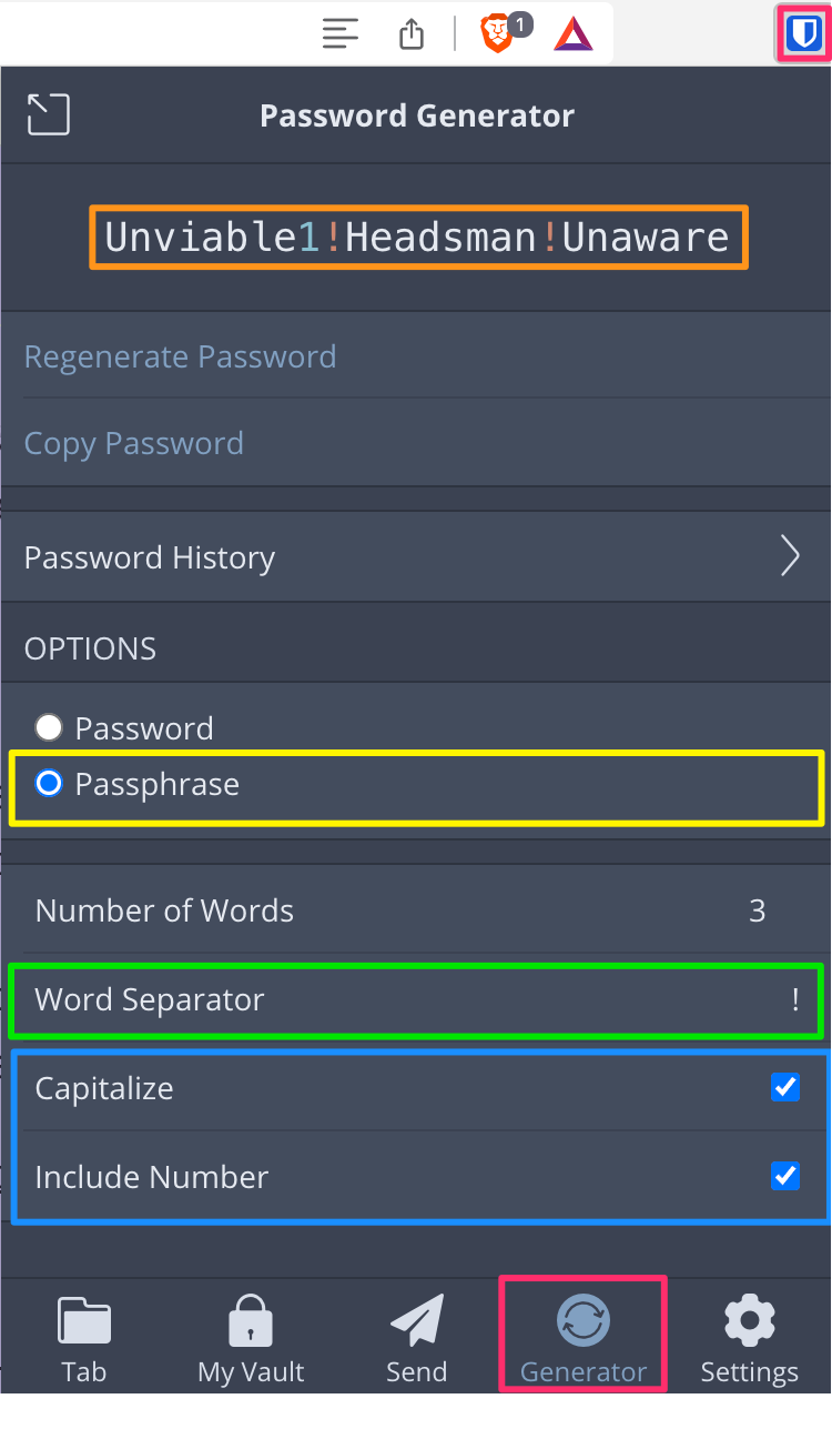 Utilizing BitWarden for password management