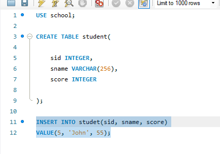 Highlighting Code for Execution