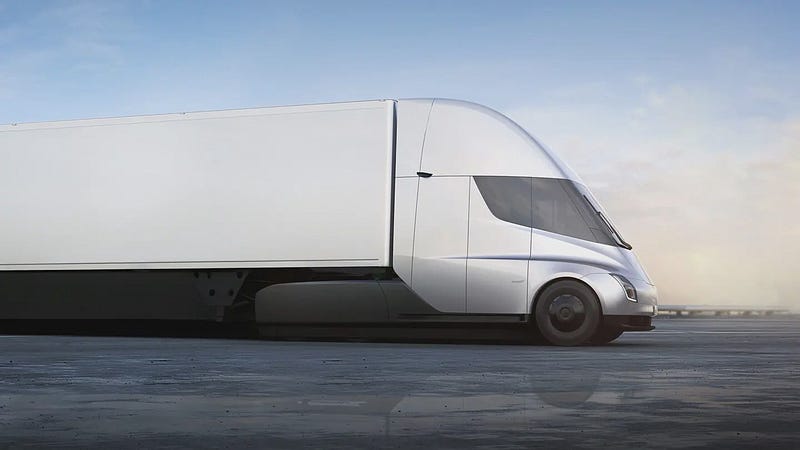 Tesla Semi on display at Giga Texas