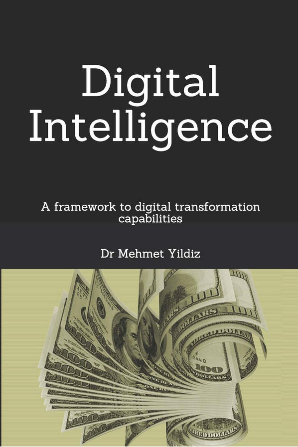 Book cover featuring digital intelligence theme