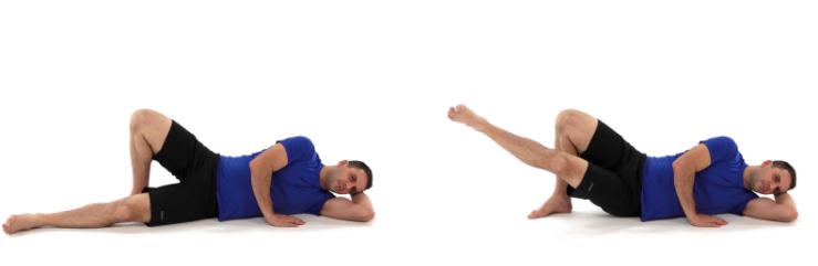 Side-lying leg raises for hip strength