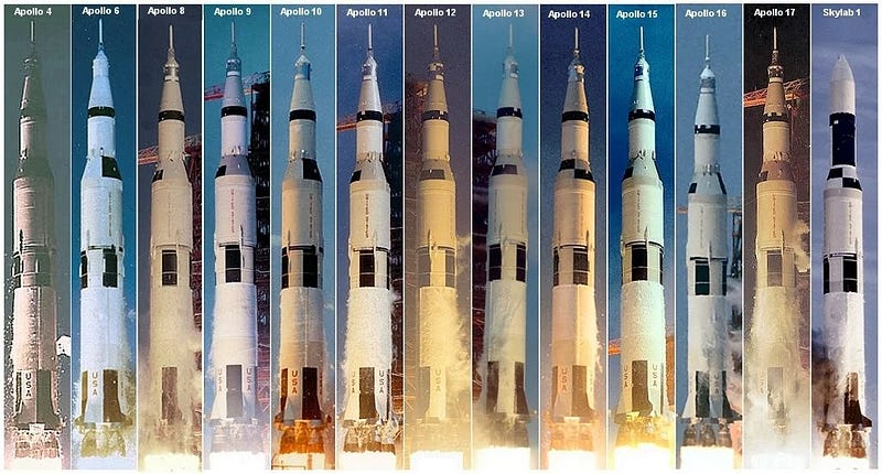 Saturn V rocket launch