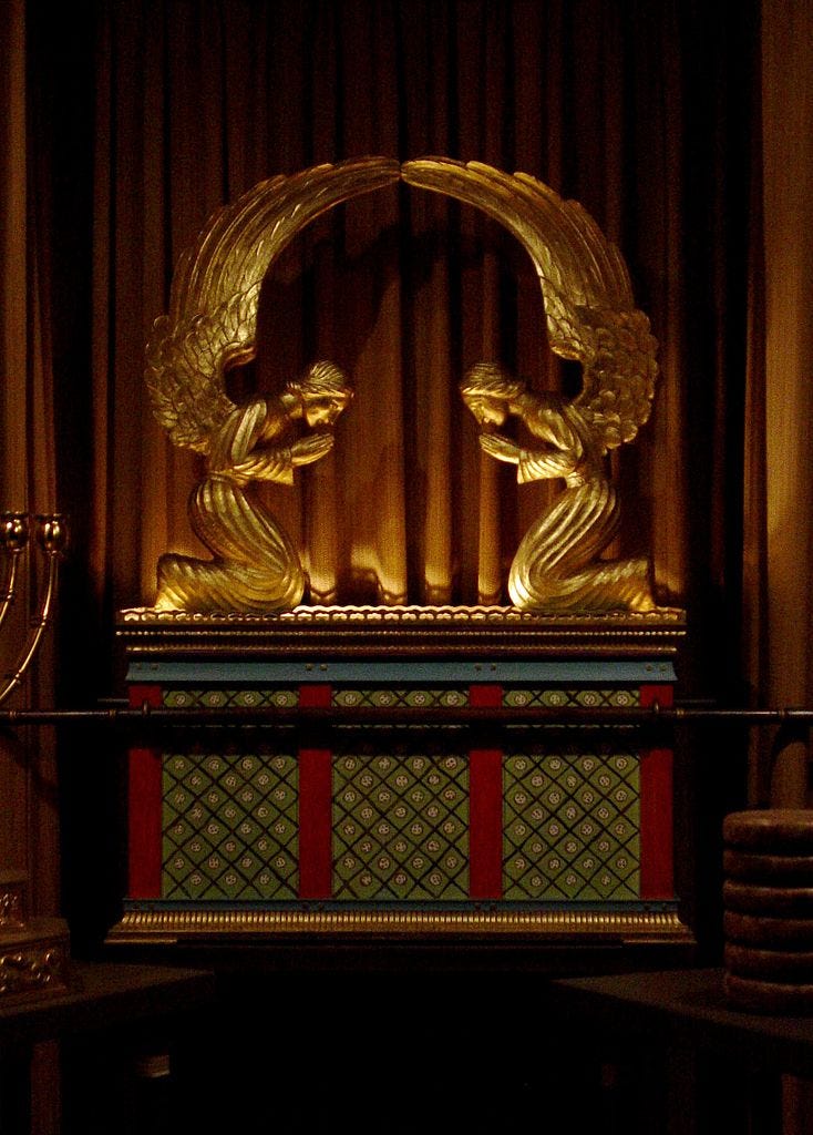 Ornate representation of the Ark of the Covenant