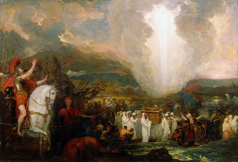 Historical depiction of Joshua with the Ark