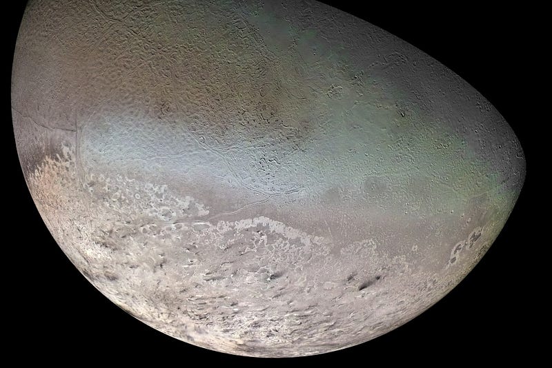 Triton Mosaic from Voyager 2 Mission