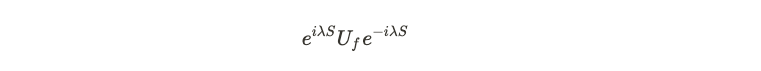 Representation of operator S for diagonalization