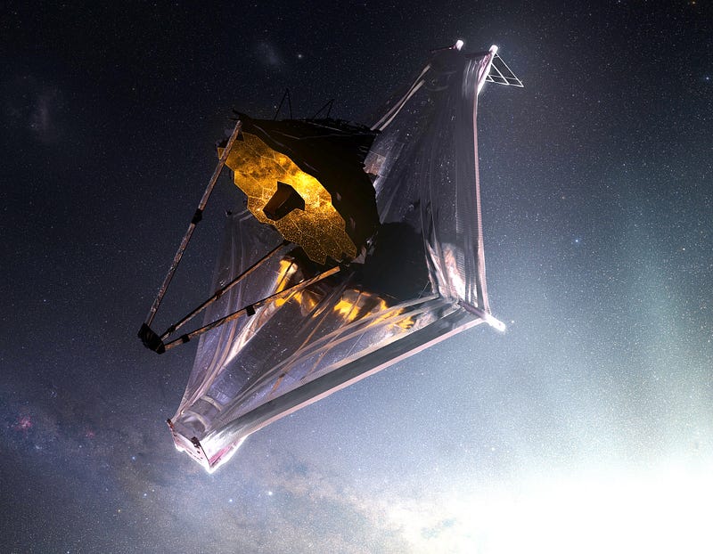 Visualization of the James Webb Space Telescope