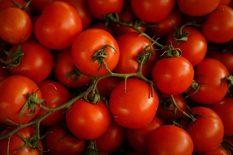 A ripe tomato showcasing its vibrant color and texture