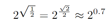 Function evaluation at x = 1/2