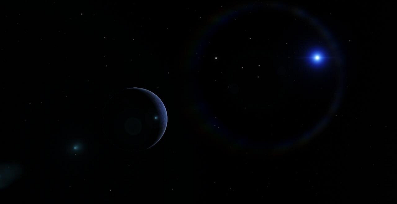 View from Phobetor towards the parent star