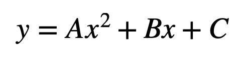 Quadratic Format of Trajectory Equation