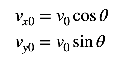 Velocity Components of a Projectile