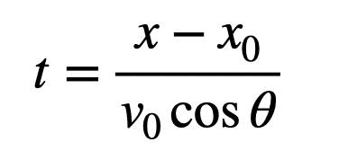 Rearranged Equation for Time