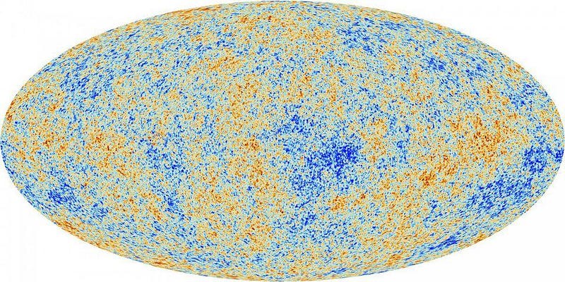 CMB fluctuations illustrating early cosmic conditions