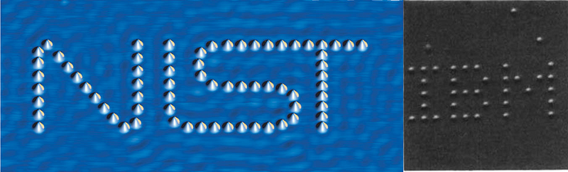 Atomic manipulation demonstration with STM